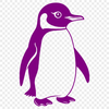 Penguin Illustration Vector Graphics A detailed illustration of a penguin in a vector format, suitable for cutting machines and laser cutters.