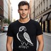 Bird of Prey SVG File Download Realistic falcon bird design as a free SVG download, ideal for DIY projects such as laser engraving and pyrography.