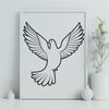 Peaceful Symbolism SVG Graphic An SVG graphic representing the symbolic bird often associated with peace and faith.