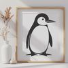 Simple Bird Vector Illustration Vector illustration of a penguin in a simple design style, suitable for various uses.
