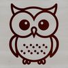 Simple Bird Drawing SVG Design A simple line drawing of a small owl, suitable for vector design or cutting machine use.