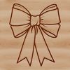 Simple Vector Bow Clip Art A simple vector bow design suitable for various creative projects.