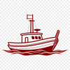 A detailed illustration of a sailboat in vector format, suitable for cutting machines like Cricut.