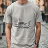 Free Boat Clip Art SVG Design A simple line drawing of a sailboat in vector format.