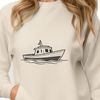 Customizable Boat Vector Design for Cutting Machines A free, customizable vector boat design for various cutting machines and digital art software.