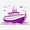 A detailed boat illustration in vector format.