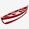 Free SVG Rowboat Design Download A simple illustration of a small boat designed as vector graphics.