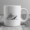 Vector Yacht Design SVG File A detailed illustration of a boat, suitable for vector design and cutting machine projects.