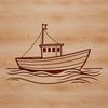 Free Vector Boat Clip Art Design A simple boat design created as a vector SVG file for digital use.