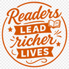 A simple illustration of someone reading a book with inspirational quotes displayed on the background.