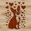 Free Vector Boston Terrier Sitting Graphic A digital illustration of a smiling Boston Terrier sitting on its haunches.