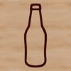 Illustrated Beer Bottle Graphic A digital illustration of a beer bottle.