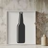 Beverage Bottle Design Art A stylized illustration of a glass of beer in a bottle.