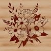 Colorful Floral Arrangement Illustration A stylized illustration of a floral arrangement featuring various types of blooms.