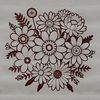 Beautiful Flower Bouquet SVG File A colorful bouquet of flowers arranged in a decorative shape, suitable for wedding or Mother's Day designs.