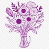 Vibrant Wedding Flowers in Vase A colorful bouquet of flowers arranged in a decorative vase, perfect for Mothers Day or wedding decorations.