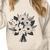 Simple Floral Bouquet Design A decorative bouquet of flowers designed with clean lines and simple shapes, ideal for digital crafting.