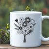 Stylized Flower Arrangement A stylized bouquet of flowers arranged in a decorative container.