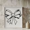 Beautiful Gift Decoration Design A colorful bow clip art design with intricate details, suitable for various uses such as gift wrapping or crafting.