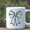 A simple vector bow design suitable for crafting and DIY projects.