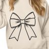 Colorful Ribbon Bow Decor A colorful ribbon-like bow with a decorative knot, suitable for various occasions.