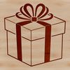 Decorative Gift Box Vector A rectangular box with a flat top and sides, suitable for wrapping gifts or containing small items.