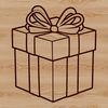 Gift Box Template A simple, editable box template suitable for various designs, including gift boxes and Christmas presents.