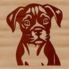 Vector Illustration of a Boxer Head A digital illustration of a Boxer dog's head, suitable for vector design.