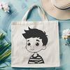 Adorable Boy Face Illustration A child's face illustration in vector format.