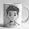 Free Vector Portrait A young child's portrait in a vector format, suitable for various digital applications.