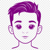 Cute Boy Illustration in Vector Format A young child illustration in vector format, suitable for cutting machines or laser engraving.