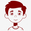 Young boy illustration for creative projects Illustration of a boy, suitable for vector art and design projects.