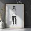 Casual Child Illustration A vector graphic representation of a single child in a casual pose.