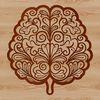 A detailed, 2D illustration of the human brain's anatomy, ideal for educational purposes or graphic design projects.