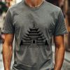 Beautiful Buddhist Architecture Vector Design Buddhist temple architecture designed as a vector graphic SVG image for digital use and cutting machines.