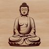 Vector Buddha Illustration A digital representation of the Buddha in vector format, suitable for various design applications.