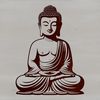 Classic Buddha Illustration in SVG Format A vector representation of the Buddha figure in a classic pose.