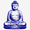 Buddha Vector Icon A digital representation of a Buddhist deity in vector format.