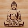Free High-Resolution Buddha Image A digital representation of the Buddha statue in high-resolution vector format.
