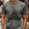 Buddhist Temple Architecture Design A traditional Buddhist temple with intricate architecture, suitable for use in graphic design and crafting projects.