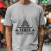 Simplified Buddhist Temple SVG Art A simplified illustration of a traditional Buddhist temple with intricate details.