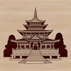 A traditional Buddhist temple building with intricate details and ornate architecture.