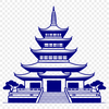 Asian-Inspired Spiritual Design A serene Buddhist temple with intricately designed architecture.