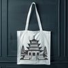 Elegant Buddhist Architecture SVG File Buddhist temple architecture with intricate details, ideal for vector design and cutting machine projects.
