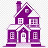 Minimal Modern Abode Illustration SVG vector illustration of a simple modern house with clean lines and minimal details.