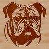 Friendly Bulldog Face Vector Illustration A detailed vector illustration of a Bulldog's head, suitable for digital use.