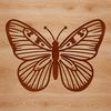 Colorful Winged Beauty SVG Close-up illustration of a colorful butterfly with intricate details, suitable for vector art projects.