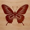A colorful illustration of a butterfly with detailed wingspan, suitable for vector art designs in gardening projects.