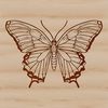 Beautiful Insect Art SVG File A colorful illustration of a butterfly in flight, perfect for gardening or craft projects.