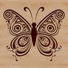 Realistic Vector Insect Art A detailed vector design featuring a realistic butterfly insect in a decorative style suitable for various applications.